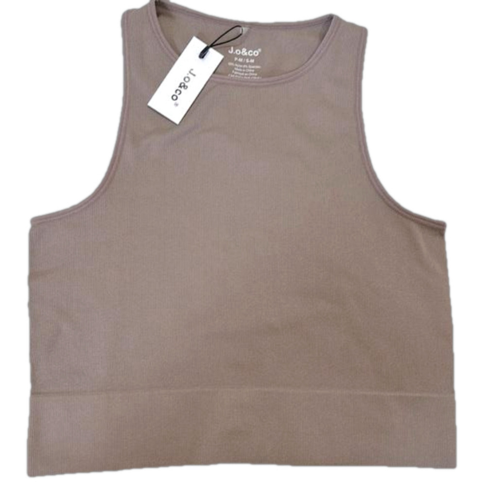 NWT J.o&co Ribbed Cropped Tank Size S-M